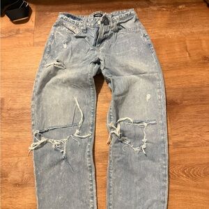 Express Light Blue Relaxed Men's Jeans